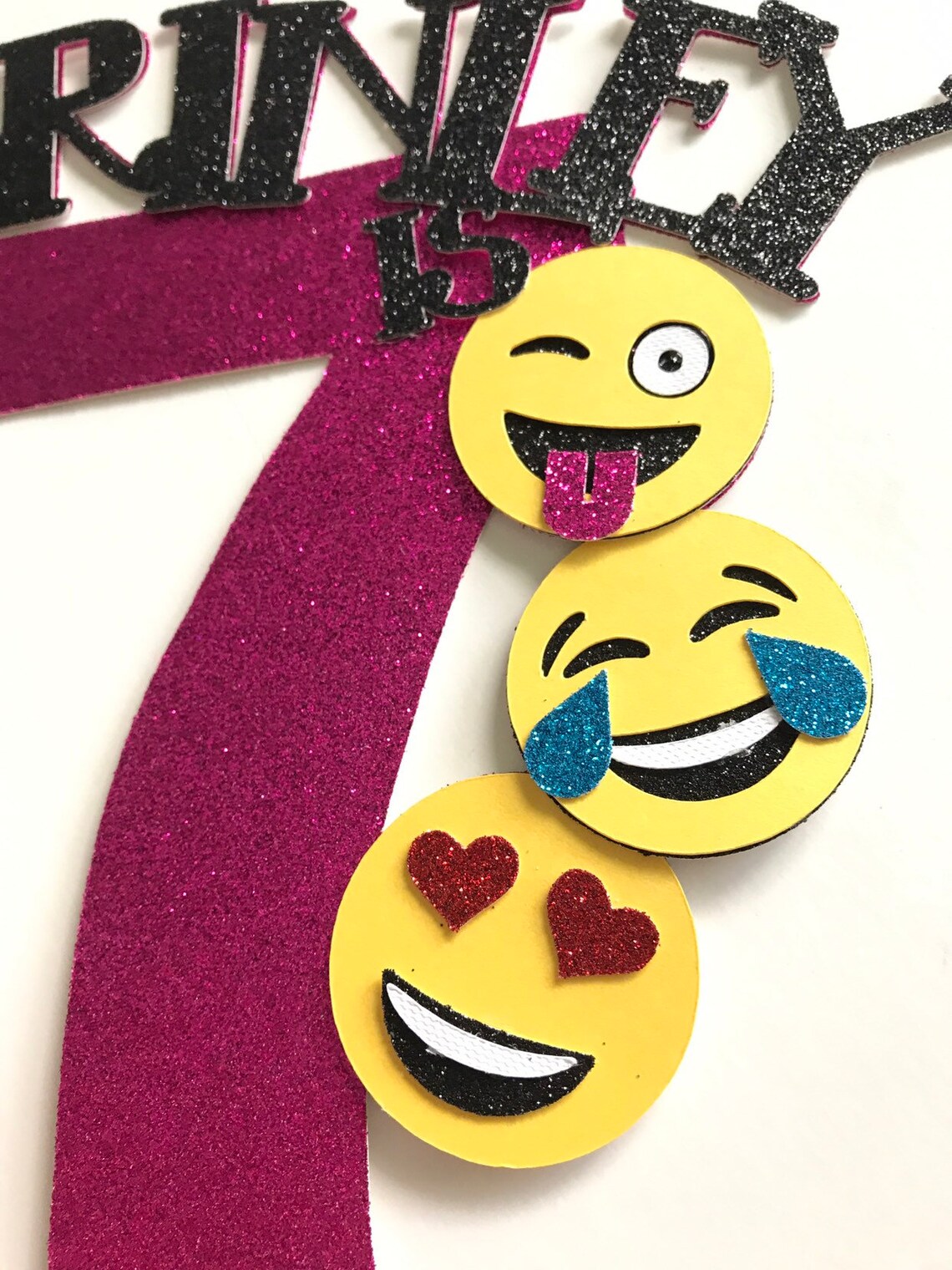 Emoji Cake Topper Emoji Smash Cake Topper Birthday Cake Etsy