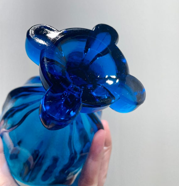 わさやん　714240 サイドアクリルクラウディブルー Vintage Viking Glass Bluenique Epic “four Square” Covered Candy