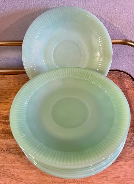 Fire King Jadeite “Jane Ray” Salad/Dessert Plate Fire King Jadeite “Jane Ray” Salad/Dessert Plate