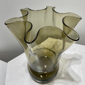 Amber Tulip Glass Lamp Shade Set Of 2 – 5.5" Diameter X 3.9" Tall, 1.65" Top Fitter, Hand-Blown For Floor/Table/Wall/Chandelier