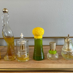 Vintage Avon Perfume Bottle Collection: 1970s-80s Glass Decanters