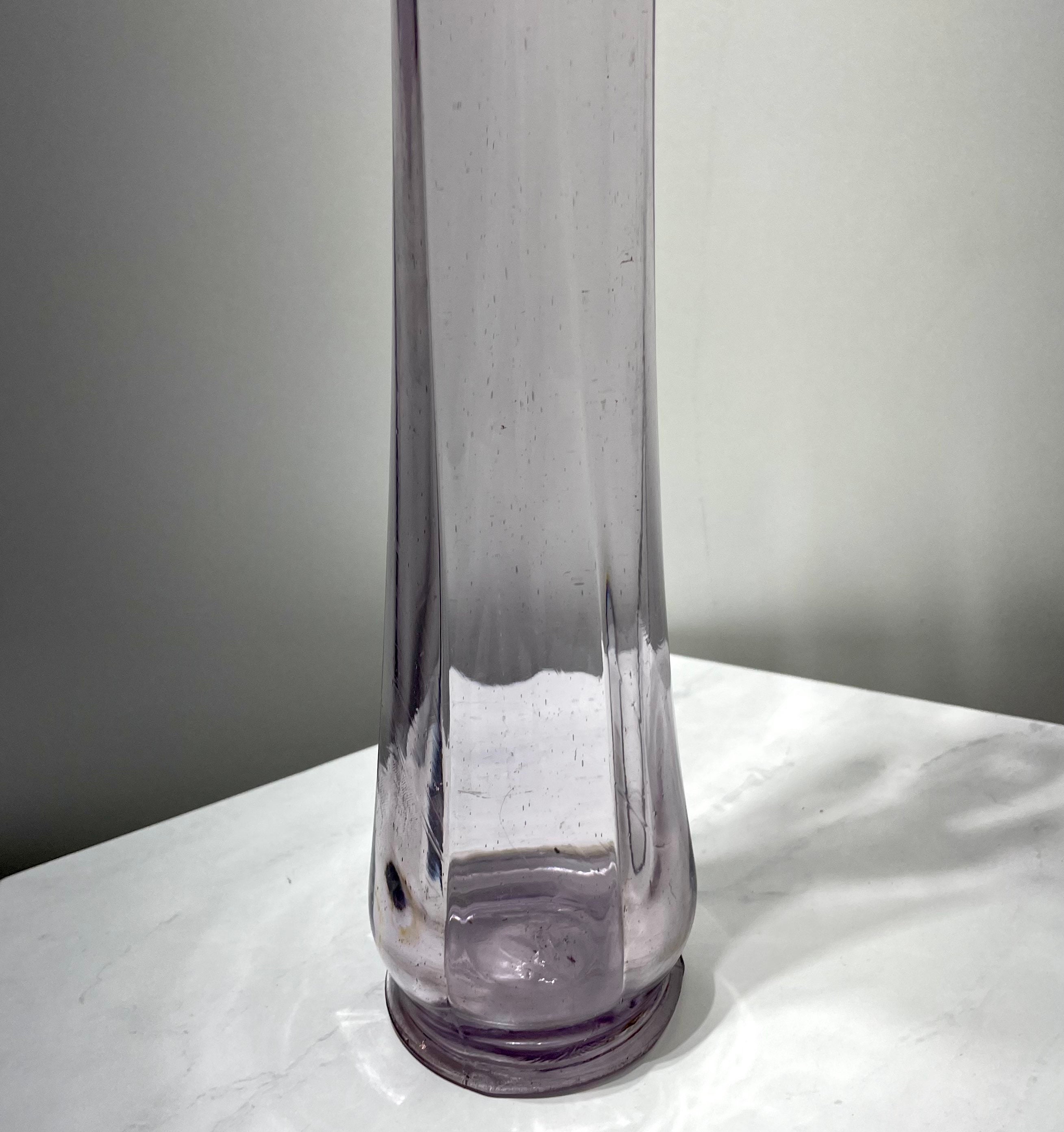 Antique Manganese Purple Glass Swung Vase//eapg Lilac/lavender Etsy