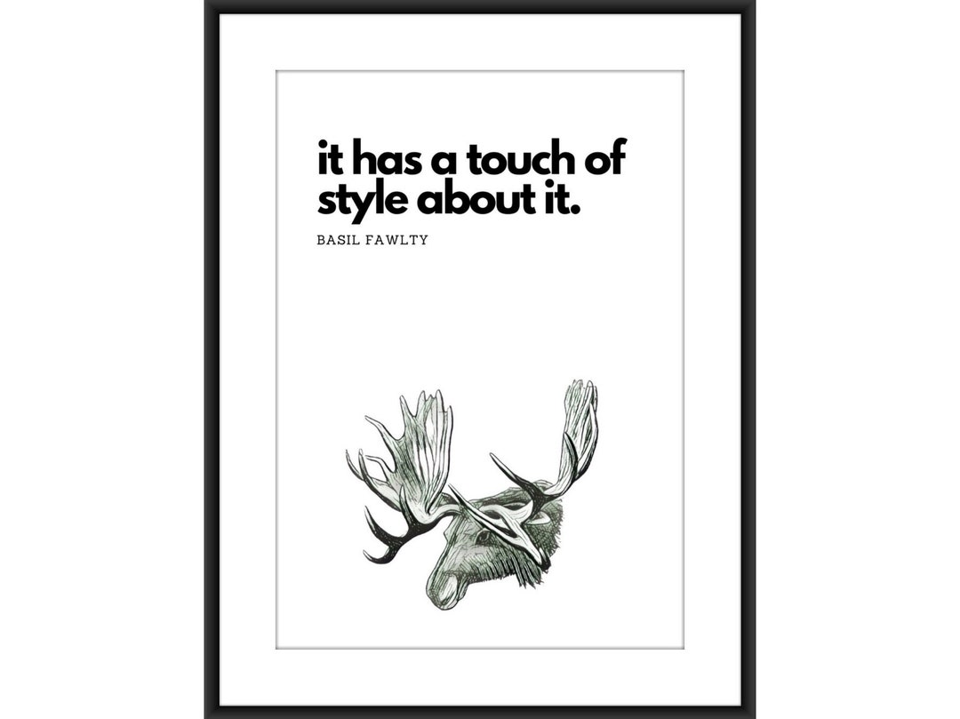 Basil Fawlty, John Cleese, Fawlty Towers A4 Poster, Kitchen Print