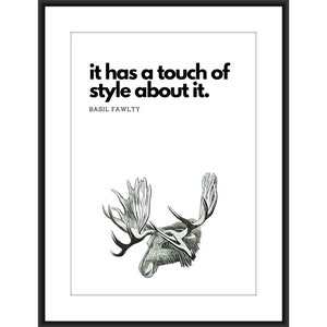 Basil Fawlty, John Cleese, Fawlty Towers A4 Poster, stampa da cucina, sala da pranzo, soggiorno. Regalo per lui, lei, arte murale