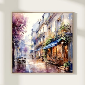 Paris Print, France Wall Art, Cityscape Print, Paris Cityscape, Paris Art, Watercolor Print, Travel Art Print , Europe Print, Travel Gift