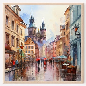 Stampa di viaggio di Praga / Poster di viaggio della Repubblica Ceca / Stampa della Repubblica Ceca / Arte della parete della Repubblica Ceca / Poster di Praga / Decorazione della parete di Praga