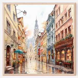 Wien Aquarell Malerei Kunstdruck