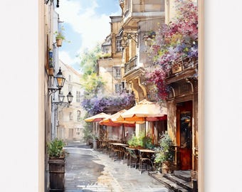 Vienna Watercolor Print: Austria Cityscape Travel Poster