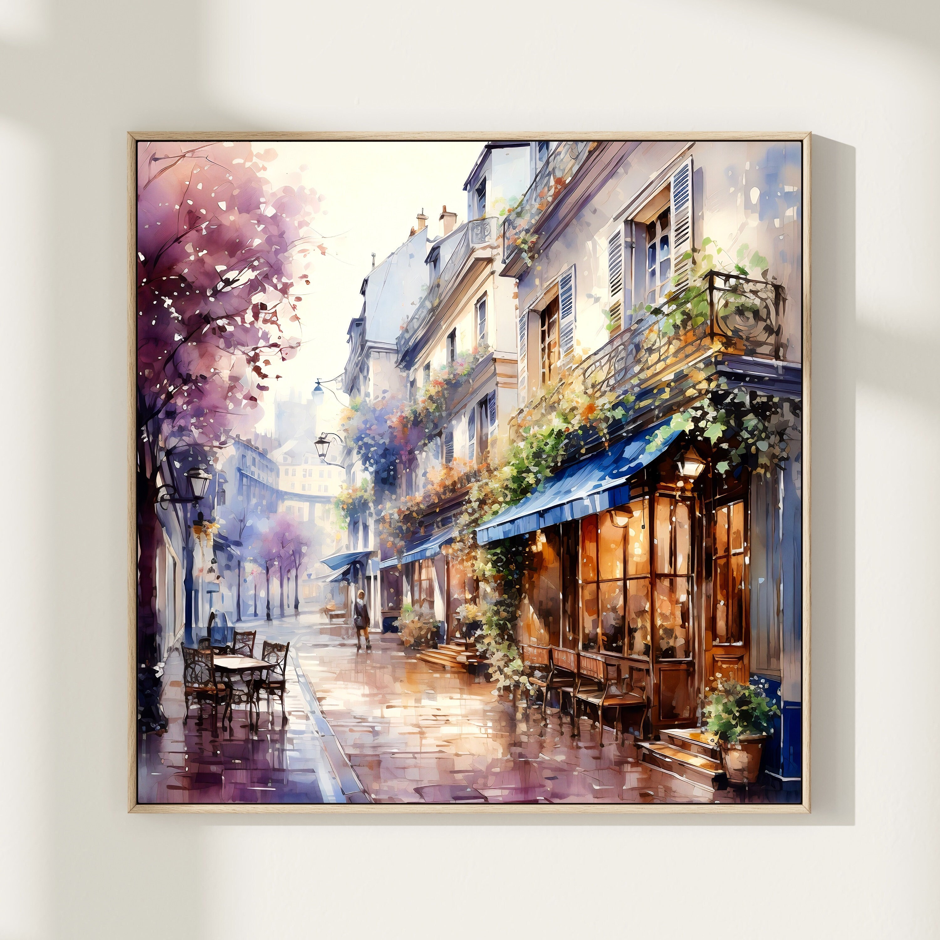 パリの街並みの水彩画：フランス旅行アート - Etsy 日本