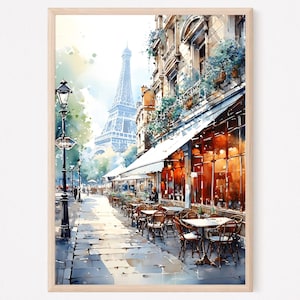 Paris Art Print, Eiffel Tower Wall Art, France, Parisian Poster, Paris Decor, Paris Gift, Travel Gift, Travel Poster, Europe, Housewarming