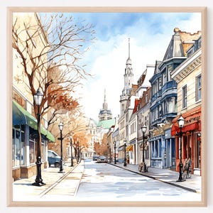 Ottawa Watercolor Painting Art Print, Ottawa Poster, Ottawa Travel, Ottawa Wall Art, Ottawa Decor, Ontario, Canada, Home Decor Gift. OC