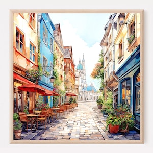 Oslo Travel Print, Norway Print, Retro Wall Art, Wall Decor, Vintage Europe Cities, Art Decoration, Home Decor Gift