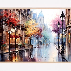 Chicago watercolor painting art print