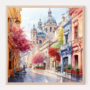 Budapest Art Print, Hungary Art Print, Budapest Travel Poster, Travel Print, Budapest Wall Art, Travel Gift, Home Decor, Housewarming Gift