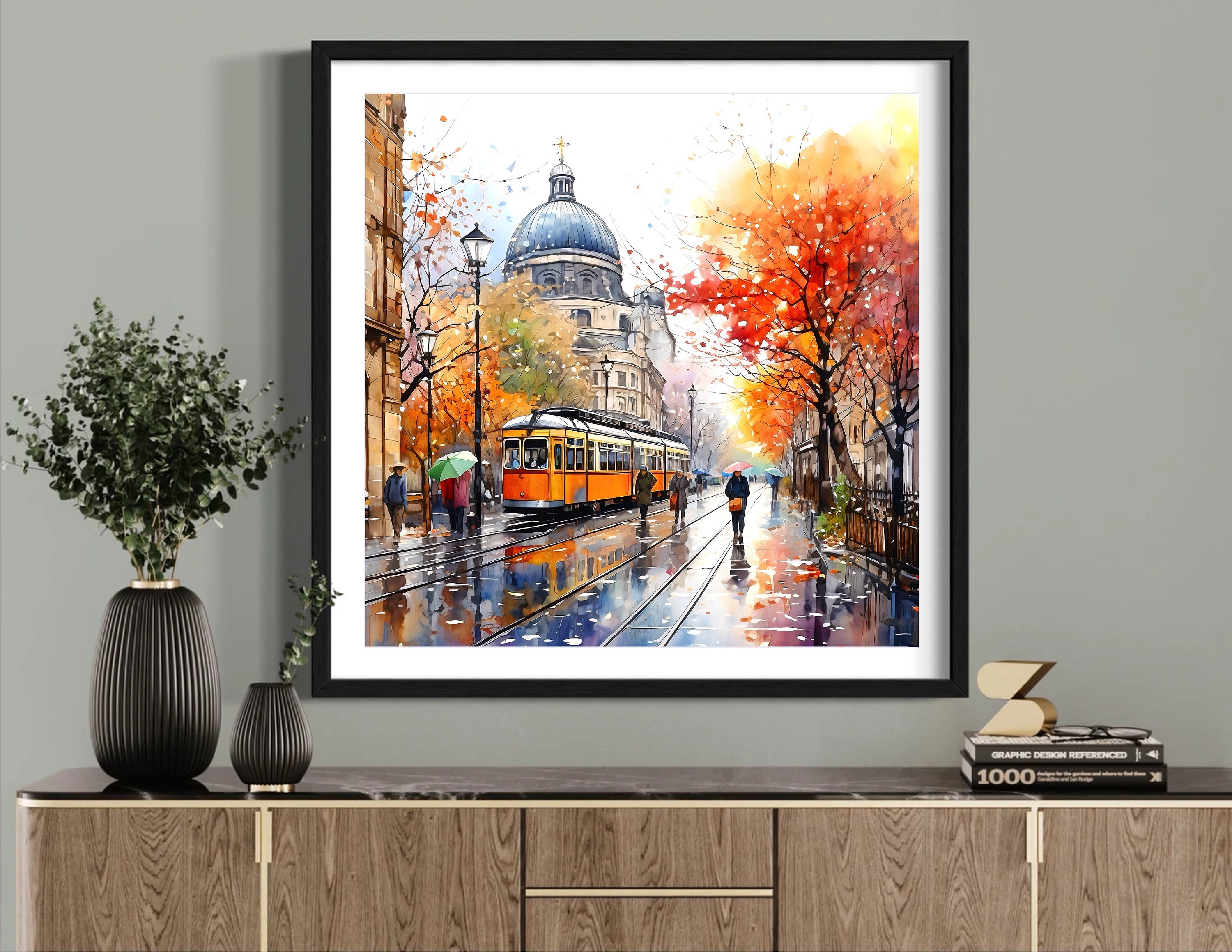 Berlin City Street Art Print, Berlin Travel Poster, Germany Travel Gift ...