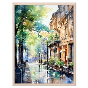 Chicago Watercolor Painting Art Print, Chicago Wall Art, Chicago Poster, Wall Art Chicago, Art Lovers Gift