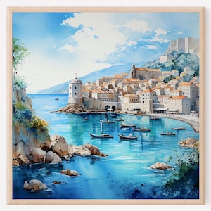 Croatia Travel Print - Dubrovnik Print - Europe Travel Print - Croatia Poster - Travel Poster - Dubrovnik Travel Print