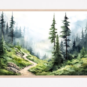 Mountain Landscape Painting Art Print
