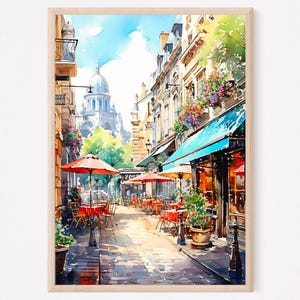 Paris Art Print, Street Wall Art, France, Parisian Poster, Paris Decor, Paris Gift, Travel Gift, Travel Poster, Europe, Housewarming
