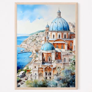 Positano Print: Amalfi Coast, Italy Art, Travel Poster