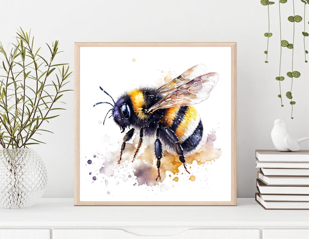 Bee Happy Bumble Bee Bee Lover Bumble Bee Gift Digital Art by JMG Designs -  Fine Art America