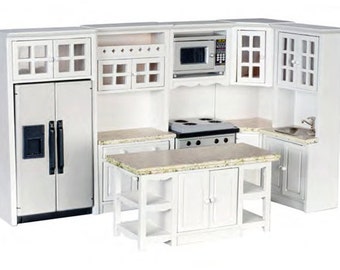unfinished dollhouse kitchen cabinets