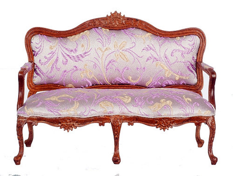 1:12 Scale Miniature Dijon Walnut Living Room Collection