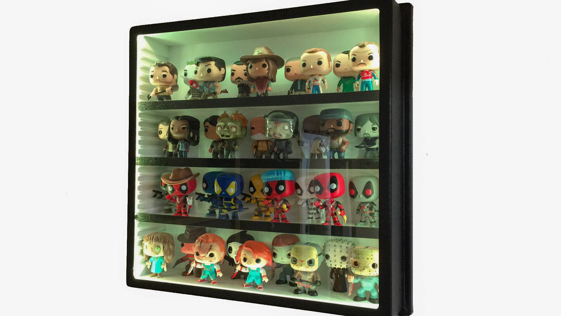 Pop Vinyl/action Figure/die Cast Car, Collectible Display Case With  Adjustable Shelves & LED Lights 