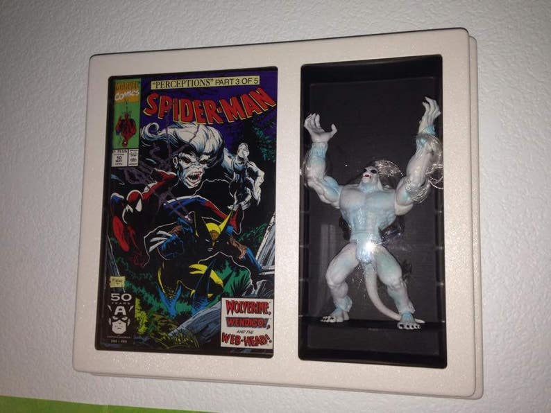 Comic Book Display with Action Figure shelf Display-go image 4