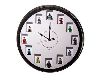 L.E.D. Clock-Display Case-Figurines, Miniature Figure display (Display-go)