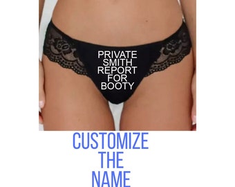 Report For Booty. Military Panties. Military Lace Thong. Army. Navy. Air Force. Marines. Coast Guard. Husband. Wife. Gift Lingerie. Private