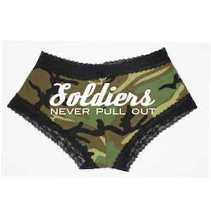 Couple Briefs Set With Military Print, Khaki Cotton Underwear, Couple  Matching Briefs, Military Lace Panties and Boxers in Camouflage Print 