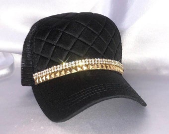 ladies gold hat