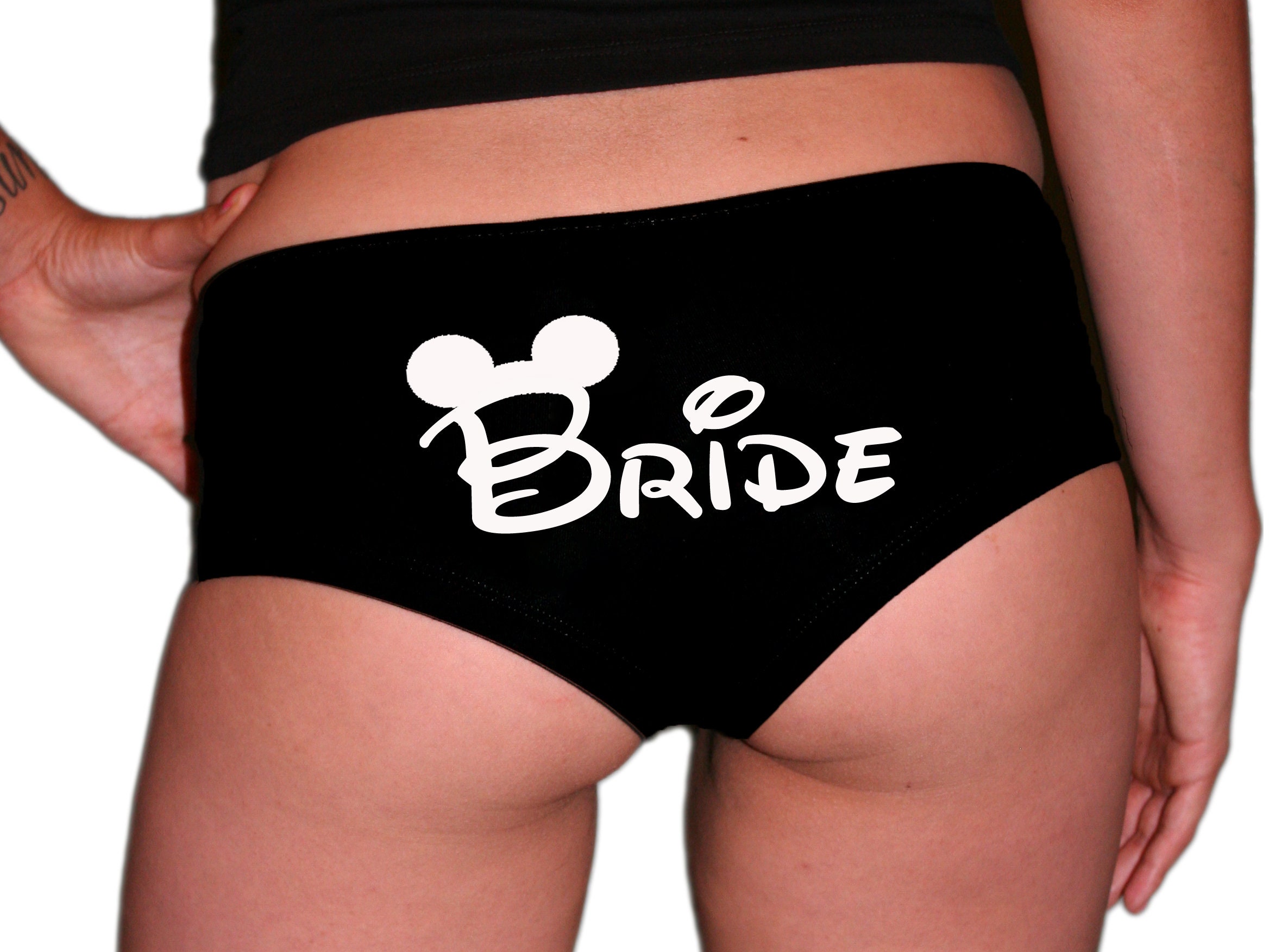 Disney Bride Panties. Disney Wedding. Disney Lingerie. Walt Disney Wedding.  Disney Princess Wedding. 
