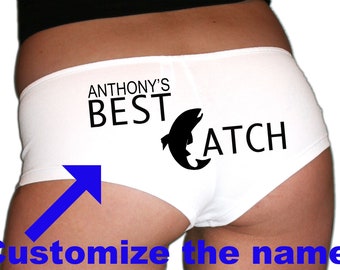 Custom Fishing Underwear. Fisherman's Gift. Fishing Gift. Husband Fishing Gift. Fishing Gift For Men. Fisher's Gift. Best Catch.