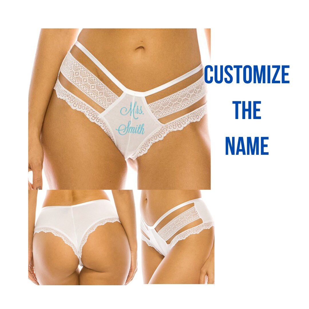 Custom Mrs. Panties. Bachelorette Party Gift. Bachelorette Lingerie. Wife Gift. Husband Gift