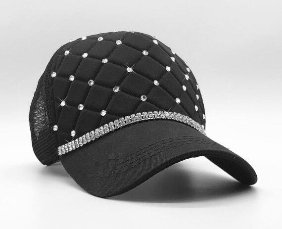 womens black trucker hat