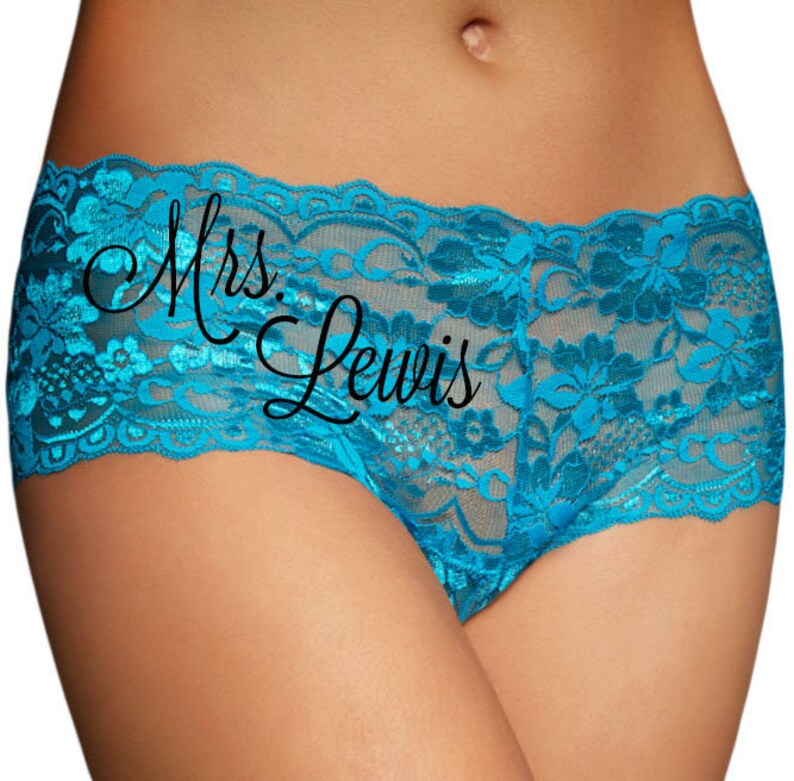 Custom Lace Bridal Panties. Bachelorette Party Gift. Bridal Etsy Ireland