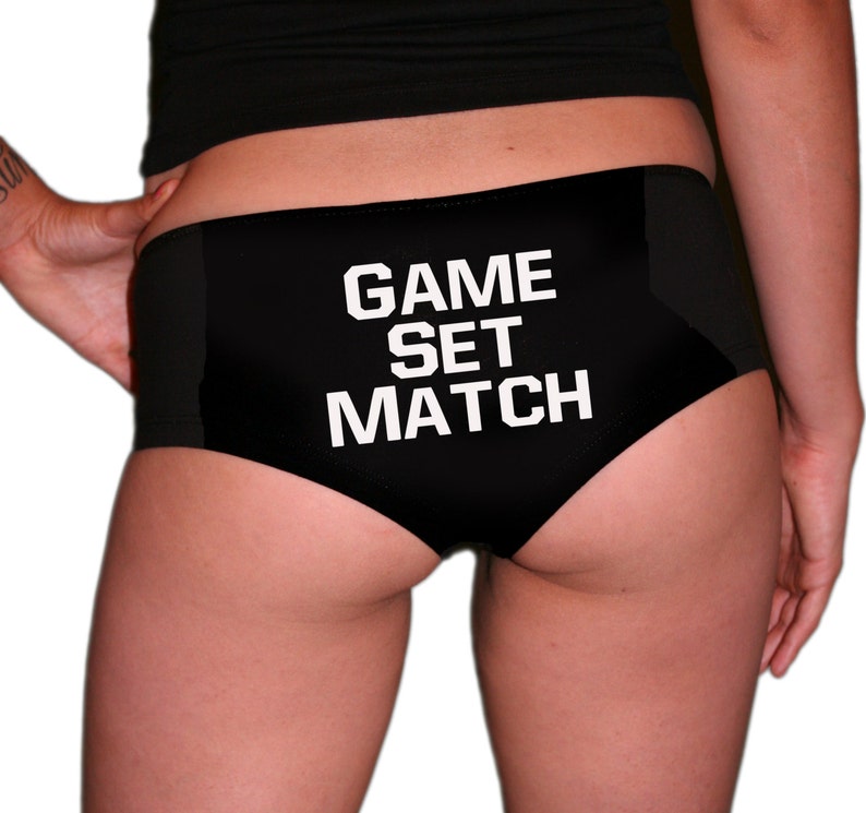 Game Set Match. Tennis Underwear. Tennis Panties. Tennis Etsy