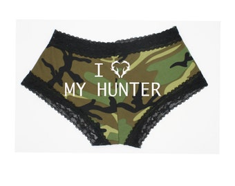 Camouflage Underwear. Hunting Underwear. Hunters Gift. Hunting Gift. Husband Hunting Gift. Hunting Gift Men. Hunter's Wife. I Love My Hunter