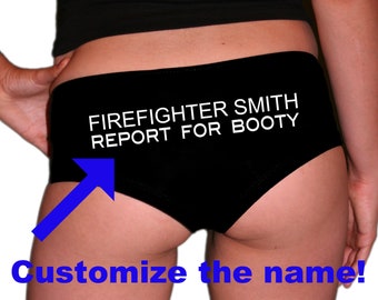 Custom Firefighter Panties. Firefighter Wife. Fireman Girlfriend. Firefighter Husband. Firefighter Boyfriend. Firefighter Gift.