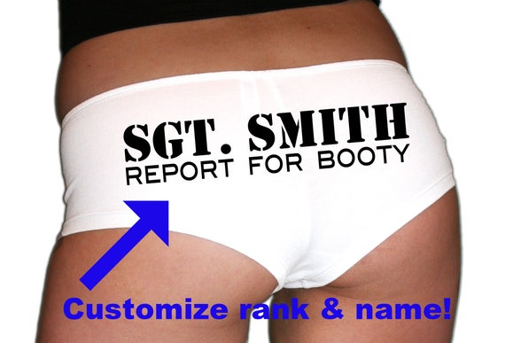 CUSTOM Military Rank Panties. Marine Wife. Air Force Girlfriend. Air Force  Wife. Army Girlfriend. Navy Wife. Military Gift. Report For Booty