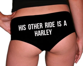 Motorcycle Underwear. Motorcycle Gift For Him. Biker Gift. Harley Davidson. Biker Wedding Gift. Husband Gift. His Other Ride Is A Harley.