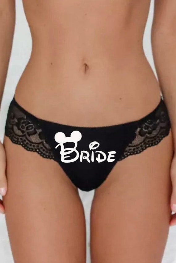 Disney Bride, Lace Panties, Sexy Underwear, Disney Wedding Gift