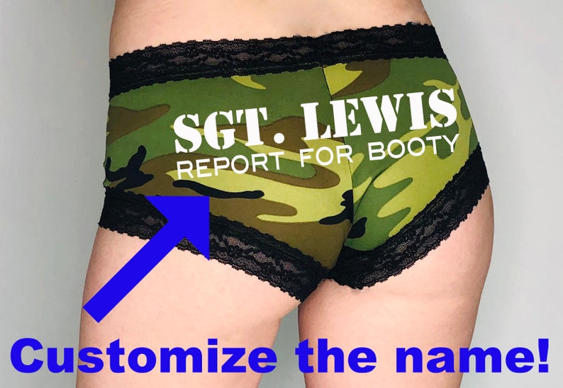 Custom Military Underwear. Lace Camo Panties. Camouflage Etsy