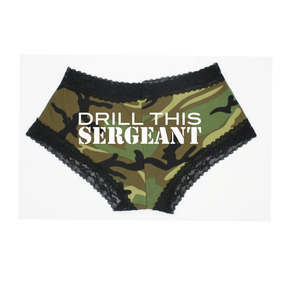 SIZE SMALL. Military Underwear. Lace Camo Panties. Camouflage. Army Gift.  Navy Gift. Air Force Gift. Marines Gift. Coast Guard. Drill This. 