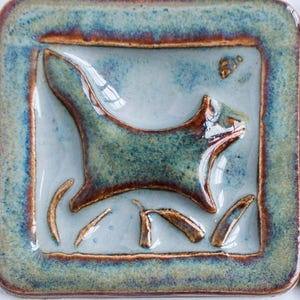 Decorative Tile - Fox At Night Scene