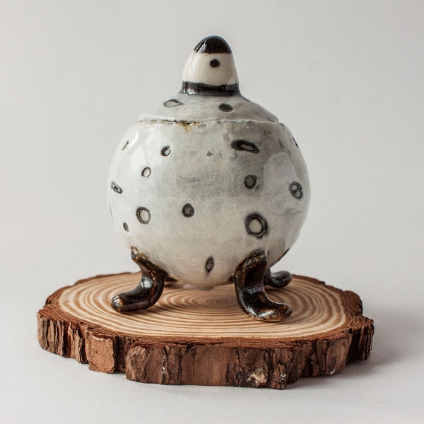 Hand-Carved Miniature Sgraffito Pot