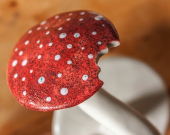 Half Eaten Mushroom Hook - Decorative Jewellery Hanger