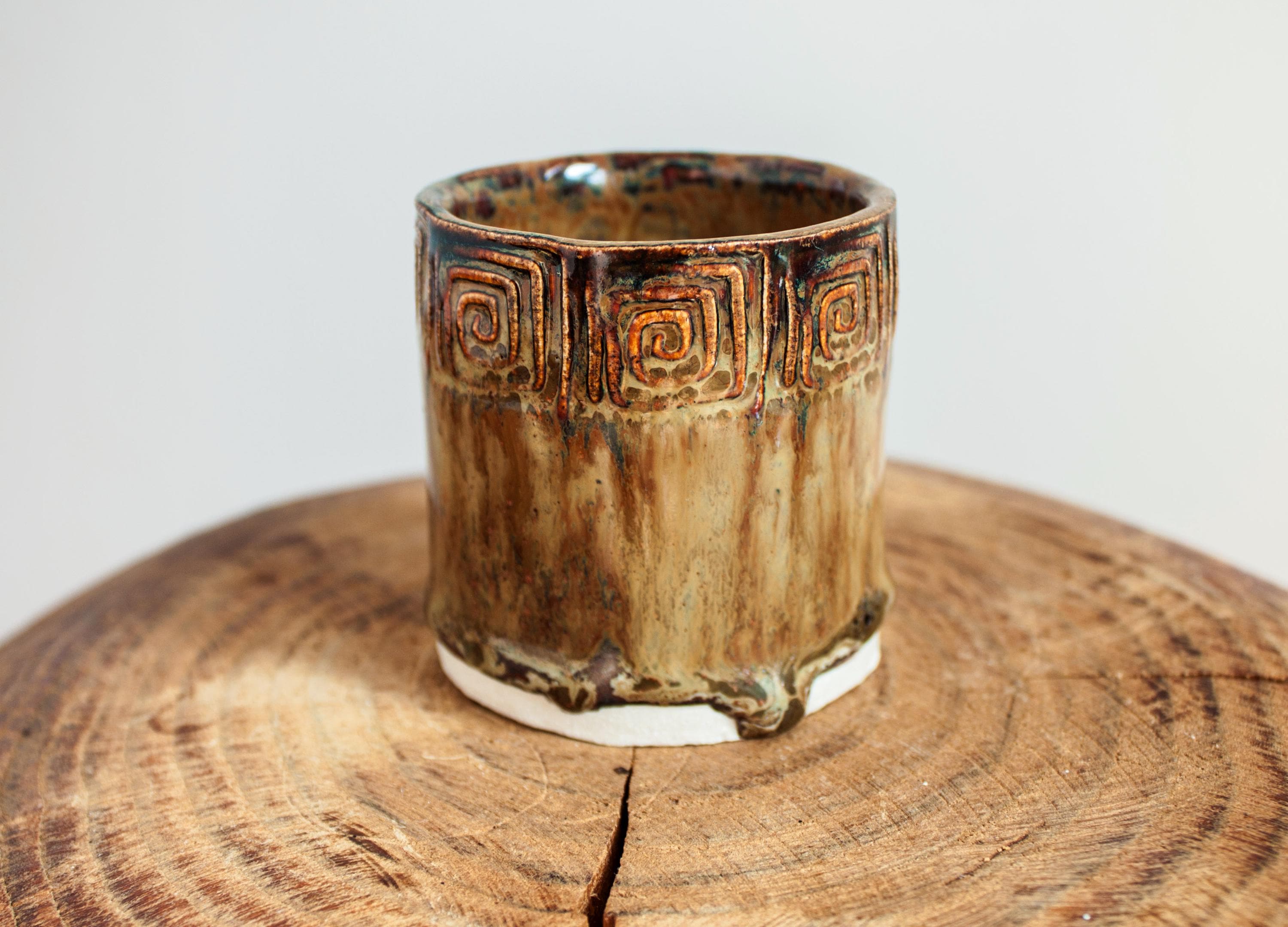 Raku Plant Pot - Etsy Israel